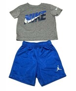 Nike Youth Toddler Outfit, Shirt 2t- Shorts 2-3 Years (lot96) - $17.33