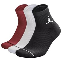 Jordan Everyday Max Ankle Socks 3 Pairs SX5544 011 Multicolor Dri-fit Sz M 6-8 - £20.78 GBP
