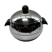 Vintage West Bend Penguin Hot &amp; Cold Server Ice Bucket MCM Barware Chrom... - $326.49 MXN