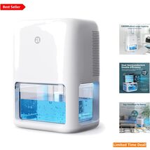 Compact Dual-Semiconductor Dehumidifier with Colorful Night Light &amp; Timer - $87.07