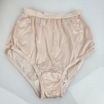 Vintage Lady Manhattan Beige Silky Shiny Sheer Nylon Womens Panties Full... - $659.42 MXN