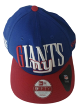 New Era Men&#39;s  Team 2015 9Fifty Hat Cap New York Giants Blue/Red - £14.73 GBP