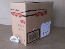 NEW Radioshack 100-FT RG-6/U Coax Cable 278-023 Coaxial 18AWG White Shielded RG6 - $18.32