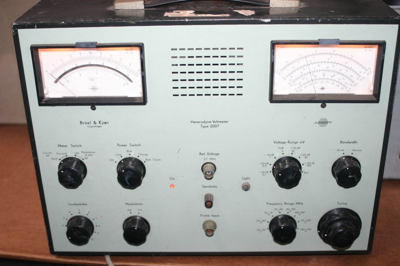 Primary image for Bruel & Kjaer type 2007 Heterodyne RF Selective  Voltmeter 100 kHz to 305 MHz