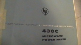 HP 430C Microwave Power Meter Operating and Service Manual - £23.33 GBP
