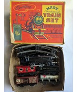 O Gauge Train Marx Mechanical Train Set - Engine Tender 3 Cars Track Key... - £46.77 GBP