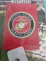 Meadow Creek Marine Corps Decorative Garden Flag  12.5 x 18in  NIP Free Shipping - £10.19 GBP
