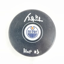 Grant Fuhr signed Hockey Puck BAS Beckett Edmonton Oilers Autographed - £39.95 GBP