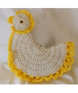 Vintage retro crocheted hen chicken ornamental pot holder - £2.36 GBP