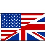 Moon Knives USA UK United Kingdom British American Friendship Flag Banne... - $6.64 CAD