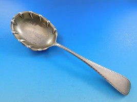 Brite-Cut by A. Stowell &amp; Co. Baltimore Sterling Berry Spoon Gold Washed 8 1/2&quot; - £223.46 GBP