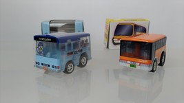 2 TAKARA  ChoroQ   Kawaii  Bus Pull-back Run   Blue ＆ Orange    used - £7.42 GBP