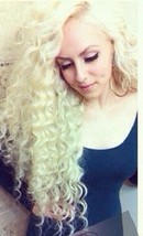Blonde Curly  Beauty Full Lace Front Wig 24-28 inches!! - £150.12 GBP