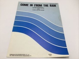 Vintage Sheet Music Come In From The Rain Manchester &amp; Sager 1977 - £15.36 GBP