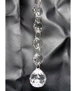 Long Chandelier Lamp Crystal Clear Faceted Hanging Ball Prism Charm Pend... - £4.42 GBP+