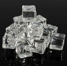 10 X Square Fake Scatter Artificial Acrylic Ice Cubes Crystal Simulation 20*20mm - $4.08