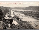 View up Potomac From Camp Hill Harpers Ferry WV W L Erwin DB Postcard H28 - $9.85