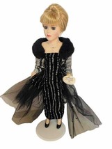 Camellia Garden Gold Key Collection 16&quot; Porcelain Doll Swarovski Crystals - $35.15