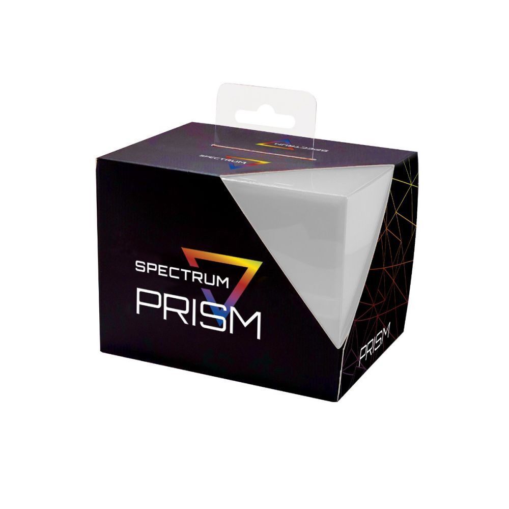Primary image for 1x BCW Spectrum Prism Deck Case - Pale Moon White (Holds 100 Cards)