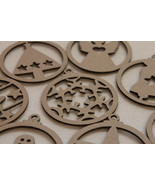 Christmas Angel, Xmas Stars, Cardboard Craft Decoration  Laser Cut Hanging - $5.44