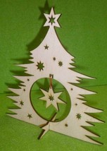 Christmas Xmas 3D Wooden Tree  craft Decoration - $5.44