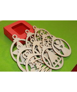Christmas angel, xmas, stars, wood craft decoration set of 9 laser cut H... - $17.20 CAD