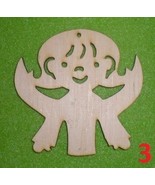 Christmas angel, xmas,  wood craft decoration set of 9 laser cut HANGING - $16.27 CAD