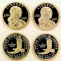 02&amp;03-04&amp;05-06&amp;07 PROOF DCAM SACAJAWEA’S!  202101555671lot - £31.28 GBP