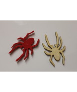 Felt Wooden Halloween House Decor Frigde Magnetic set of 4  Spiders - €4,61 EUR