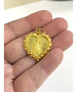 Heavy 22k Gold Santo Nino Heart Shape Pendant (9.1 Gram) #AG - £709.33 GBP