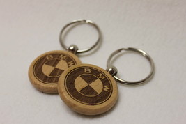 Personalised Car  Logo Symbol  BMW Keychain  Keyrings Gift  Wood laser e... - $6.00