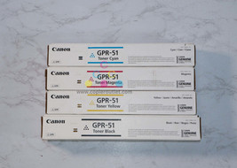4 New Oem Canon I R Advance C250, C255, C350, C355 Cmyk Toner Cartridges GPR-51 - £195.35 GBP