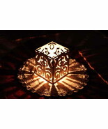 Tea Light  Lantern Wood In outdoor dec China Ornament Desings Candle Holder - $20.33 CAD