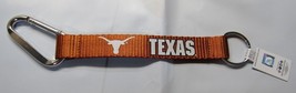 NCAA Texas Longhorns Wristlet w/Key Ring &amp; Carabiner 8.5&quot; long by Aminco - £7.18 GBP