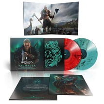 Assassins Creed Valhalla Soundtrack Vinyl New!! Limited Red Teal Splatter Lp!! - £28.48 GBP