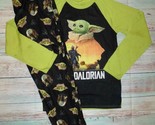 Mandalorian Grogu Baby Yoda Boys Pajamas Set Size 10-12 - $10.99
