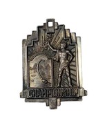 Vintage Stearns Fencing Championship Silver Pin Pinback - $20.00