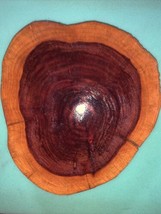 Vintage Wood Hand Turned Oval Abstract Art Gorgeous Artwork - £23.44 GBP