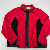 Zenergy by Chico&#39;s Red Zip Up Jacket Women&#39;s Size 0 - £18.95 GBP