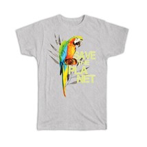 Macaw Save The Planet : Gift T-Shirt Bird Animal Eco Kraft Parrot Nature - £14.38 GBP