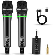 Wireless Microphone Rechargeable(Work 7 Hrs),240Ft Range Mic With Bluetooth(32Ft - £93.63 GBP