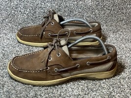 HIGHLAND CREEK Men Shoes Size 9.5 CHESAPEKE Boat Brown - £11.98 GBP