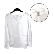 Fourteenth Place Women’s White Long Sleeve Top XXL Casual Lightweight Shirt - $249.77 MXN