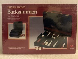 Vintage Cardinal Backgammon Game 1993 Premier Edition BLUE Leatherette Case - £23.32 GBP