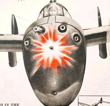 1943 Oldsmobile Fire Power WW2 Advertisement Lightning Fighter Jet DWII26 - $739.20 MXN