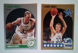 2 Larry Bird Boston Celtics 1990 NBA basketball cards #2 &amp; #39 - £3.92 GBP
