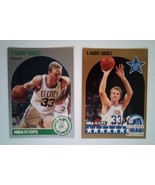 2 Larry Bird Boston Celtics 1990 NBA basketball cards #2 &amp; #39 - £3.89 GBP