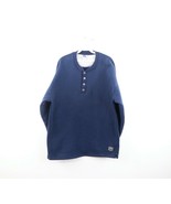 Vintage 90s Russell Athletic Mens Large Faded Blank Henley Sweatshirt Na... - $67.63 CAD