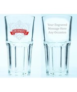 Personalised Christmas Gift Smirnoff Vodka Glass Engraved with Your Mess... - $20.92