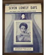 1953 Vintage Sheet Music-SEVEN LONELY DAYS-by Earl Shuman-Front-Georgia ... - $18.21